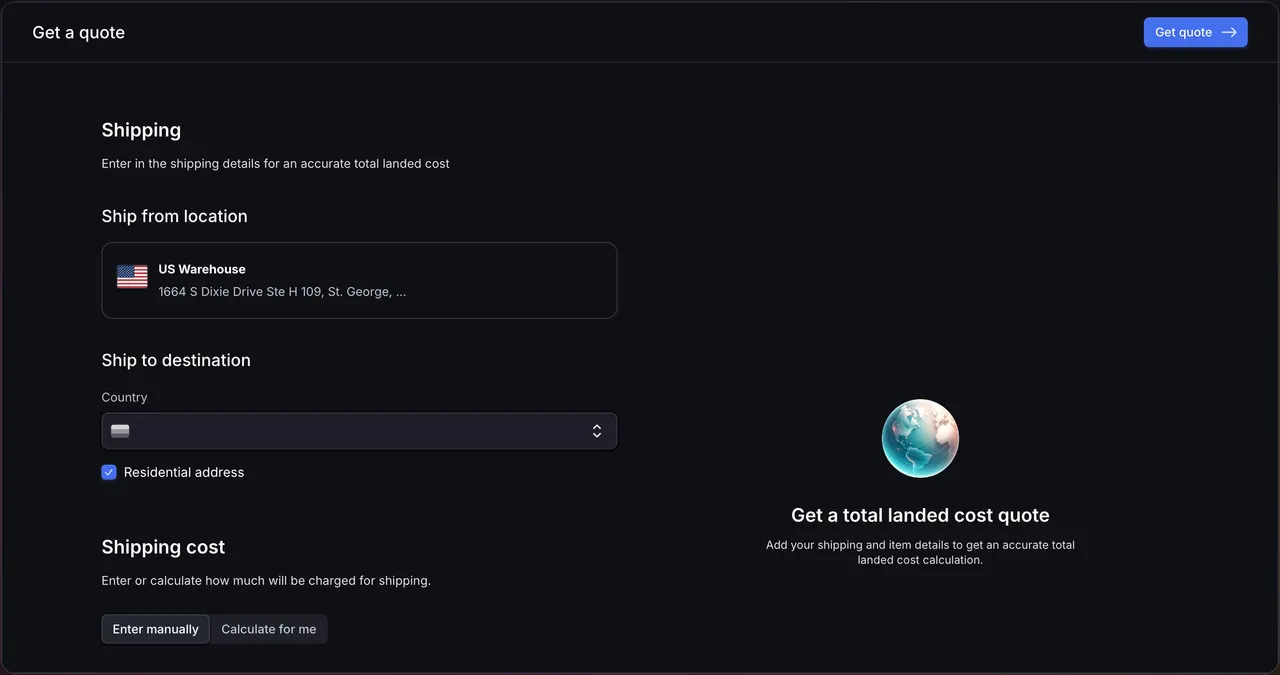 landed-cost loading image